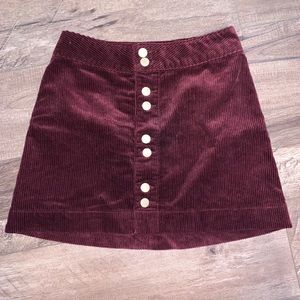 Corduroy skirt